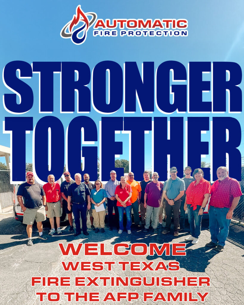 stronger together west texas fire extinguisher acquisition